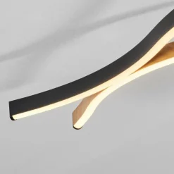 hofstein Plafonnier Fuliola LED Noir, 1 lumière