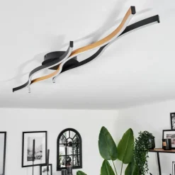 hofstein Plafonnier Fuliola LED Noir, 1 lumière