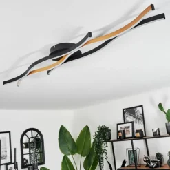 hofstein Plafonnier Fuliola LED Noir, 1 lumière