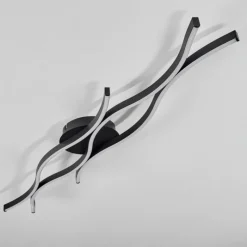 hofstein Plafonnier Fuliola LED Noir, 1 lumière