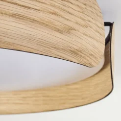 hofstein Plafonnier Fuscado LED Couleur bois, 1 lumière