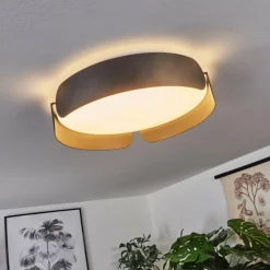 hofstein Plafonnier Fuscado LED Noir, 1 lumière