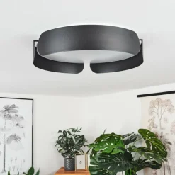 hofstein Plafonnier Fuscado LED Noir, 1 lumière