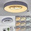 hofstein Plafonnier Gabbiana LED Gris, Blanc, 1 lumière, Télécommandes