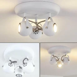 hofstein Plafonnier Gadmen Blanc, 3 lumières