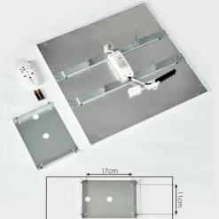 hofstein Plafonnier Gallitos LED Blanc, 1 lumière, Télécommandes, Changeur de couleurs