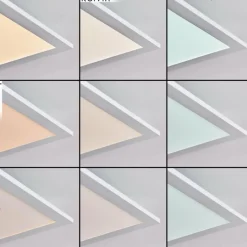 hofstein Plafonnier Gallitos LED Blanc, 1 lumière, Télécommandes, Changeur de couleurs