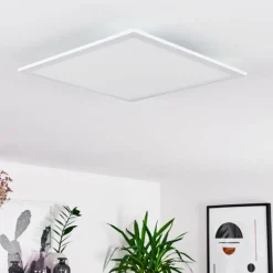 hofstein Plafonnier Gallitos LED Blanc, 1 lumière, Télécommandes, Changeur de couleurs