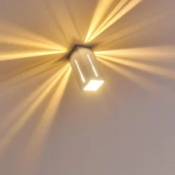 hofstein Plafonnier Gempen Acier brossé, 1 lumière