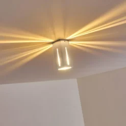 hofstein Plafonnier Gempen Acier brossé, 1 lumière