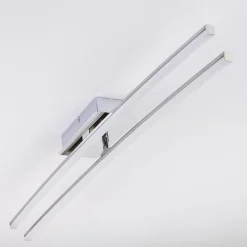 hofstein Plafonnier Georgina LED Chrome, 2 lumières