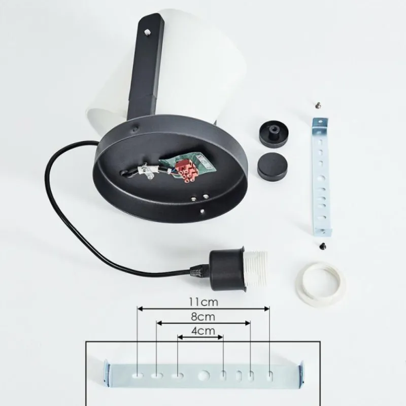 Lampes En Tissu-hofstein Plafonnier Gibraltar Noir, 1 lumière