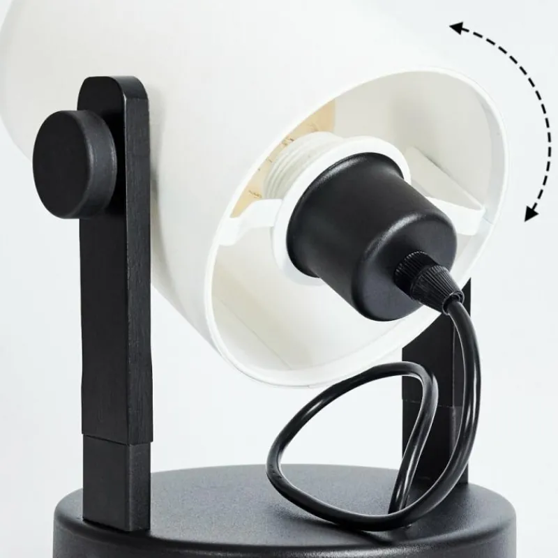 Lampes En Tissu-hofstein Plafonnier Gibraltar Noir, 1 lumière