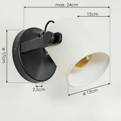 Lampes En Tissu-hofstein Plafonnier Gibraltar Noir, 1 lumière