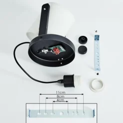 Lampes En Tissu-hofstein Plafonnier Gibraltar Noir, 1 lumière