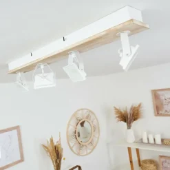 Luminaires Scandinaves-hofstein Plafonnier Giresta LED Blanc, 4 lumières