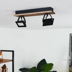 Luminaires Scandinaves-hofstein Plafonnier Giresta LED Brun, Noir, 2 lumières