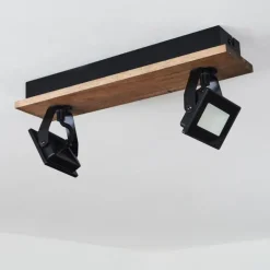 Luminaires Scandinaves-hofstein Plafonnier Giresta LED Brun, Noir, 2 lumières