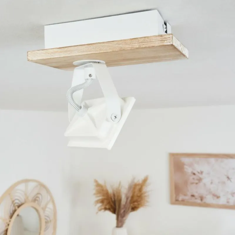 Luminaires Scandinaves-hofstein Plafonnier Giresta LED Écru, Blanc, 1 lumière