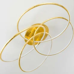 Lampes Dorées-hofstein Plafonnier Glen LED Or, 1 lumière, Télécommandes