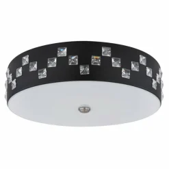 Luminaires Globo Lighting Plafonnier Globo ABELIA LED Noir, 1 lumière
