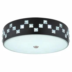 Luminaires Globo Lighting Plafonnier Globo ABELIA LED Noir, 1 lumière