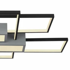 Luminaires Globo Lighting Plafonnier Globo AIGINA LED Noir, 1 lumière, Télécommandes* Éclairage Led