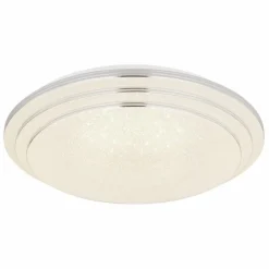 Luminaires Globo Lighting Plafonnier Globo ALEY LED Blanc, 1 lumière, Télécommandes* Éclairage Led