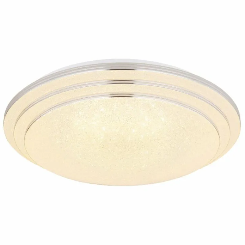 Luminaires Globo Lighting Plafonnier Globo ALEY LED Blanc, 1 lumière, Télécommandes* Éclairage Led