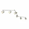 Lampes En Tissu-Luminaires Globo Lighting Plafonnier Globo ALYS Nickel mat, 6 lumières