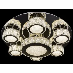 Lampe Turque-Luminaires Globo Lighting Plafonnier Globo AMUR LED Chrome, 1 lumière