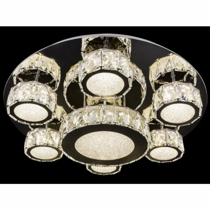 Lampe Turque-Luminaires Globo Lighting Plafonnier Globo AMUR LED Chrome, 1 lumière