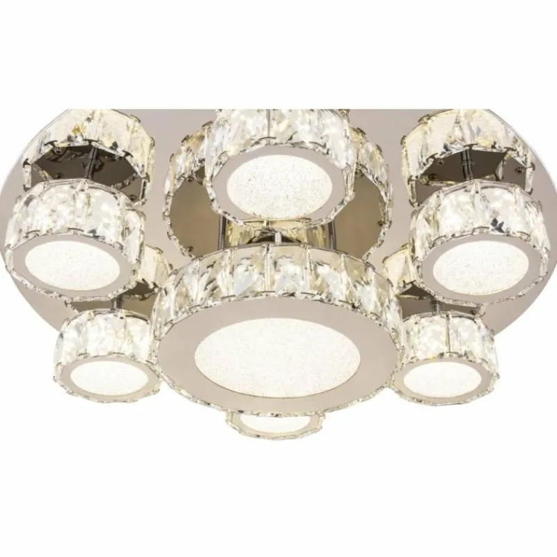 Lampe Turque-Luminaires Globo Lighting Plafonnier Globo AMUR LED Chrome, 1 lumière