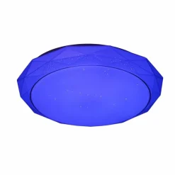 Luminaires Globo Lighting Plafonnier Globo Andi LED Blanc, 2 lumières, Télécommandes, Changeur de couleurs* Éclairage Led