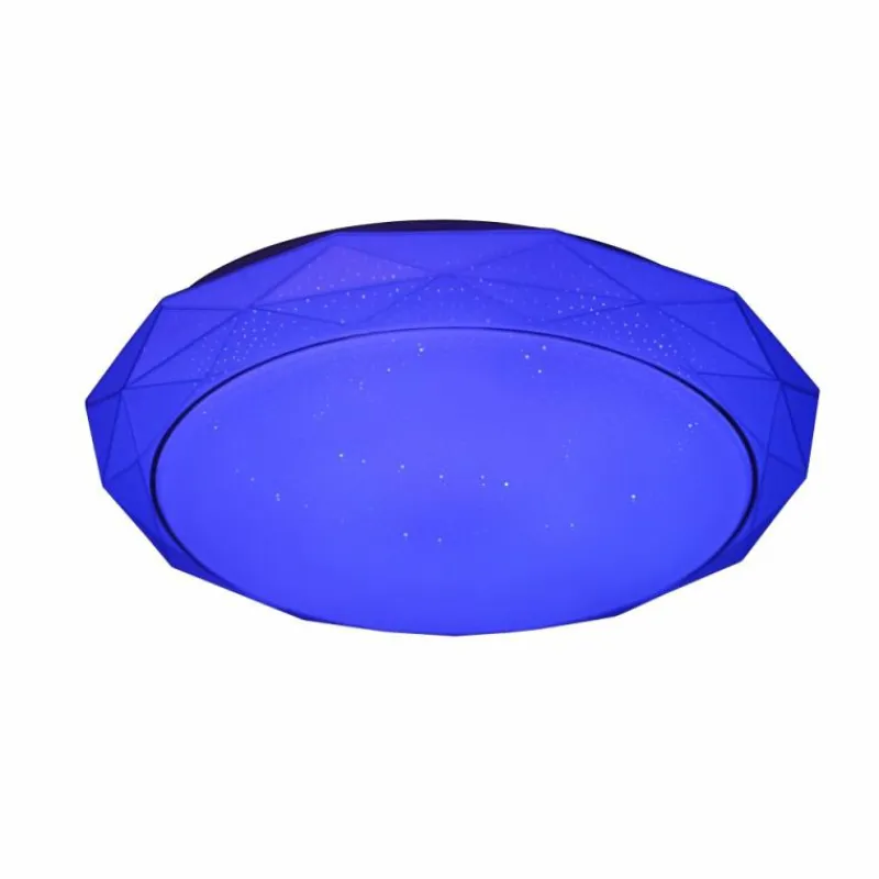 Luminaires Globo Lighting Plafonnier Globo Andi LED Blanc, 2 lumières, Télécommandes, Changeur de couleurs* Éclairage Led