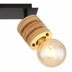 Luminaires Scandinaves-Luminaires Globo Lighting Plafonnier Globo ANGELINE Noir, 2 lumières