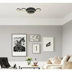 Luminaires Globo Lighting Plafonnier Globo ANTONIUS LED Noir, 1 lumière* Éclairage Led