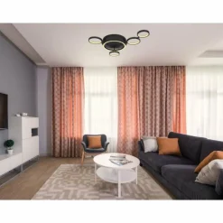 Luminaires Globo Lighting Plafonnier Globo ANTONIUS LED Noir, 1 lumière* Éclairage Led