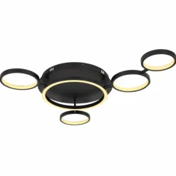 Luminaires Globo Lighting Plafonnier Globo ANTONIUS LED Noir, 1 lumière* Éclairage Led