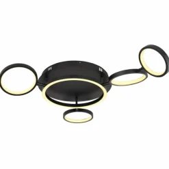 Luminaires Globo Lighting Plafonnier Globo ANTONIUS LED Noir, 1 lumière* Éclairage Led