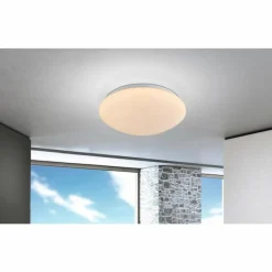 Luminaires Globo Lighting Plafonnier Globo Atreju I LED Blanc, 1 lumière, Télécommandes, Changeur de couleurs