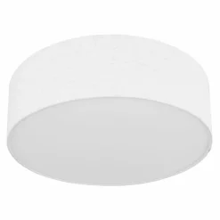 Lampes En Tissu-Luminaires Globo Lighting Plafonnier Globo AVA Blanc, 3 lumières