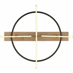 Lampes En Bois-Luminaires Globo Lighting Plafonnier Globo BEATRIX LED Couleur bois, Noir, 2 lumières