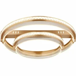 Lampes Dorées-Luminaires Globo Lighting Plafonnier Globo BLONDIE LED Or, 1 lumière, Télécommandes