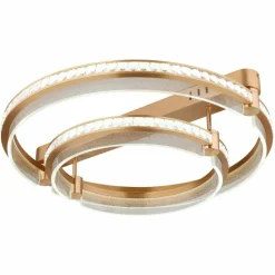 Lampes Dorées-Luminaires Globo Lighting Plafonnier Globo BLONDIE LED Or, 1 lumière, Télécommandes