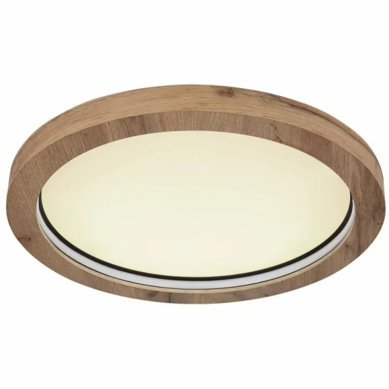 Luminaires Globo Lighting Plafonnier Globo BRANZA LED Noir, 1 lumière, Télécommandes* Éclairage Led