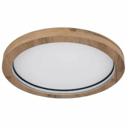 Luminaires Globo Lighting Plafonnier Globo BRANZA LED Noir, 1 lumière, Télécommandes* Éclairage Led