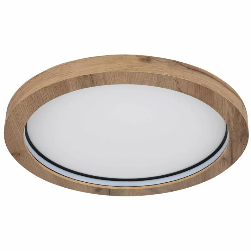 Luminaires Globo Lighting Plafonnier Globo BRANZA LED Noir, 1 lumière, Télécommandes* Éclairage Led