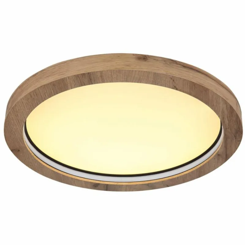 Luminaires Globo Lighting Plafonnier Globo BRANZA LED Noir, 1 lumière, Télécommandes* Éclairage Led