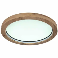 Luminaires Globo Lighting Plafonnier Globo BRANZA LED Noir, 1 lumière, Télécommandes* Éclairage Led